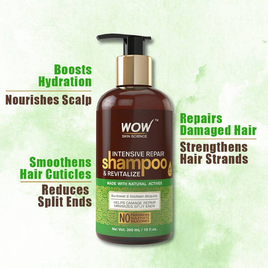 Wow Skin Science Intensive Repair Shampoo and Revitalize