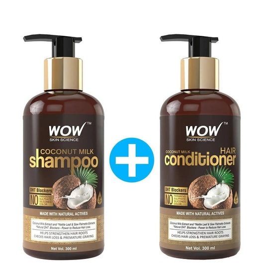 Wow Skin Science Coconut Milk Shampoo & Hair Conditioner - BUDEN