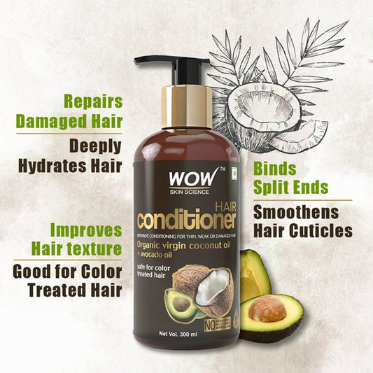 Wow Skin Science Hair Conditioner With Coconut & Avocado Oil